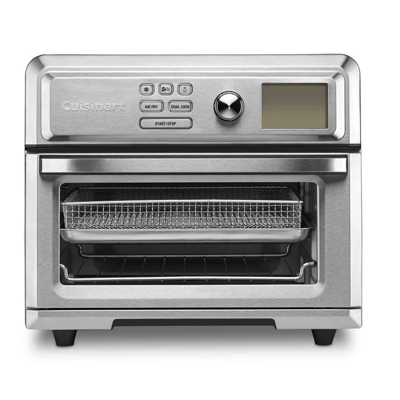 Silver Digital 6-Slice Air Fryer Toaster Oven