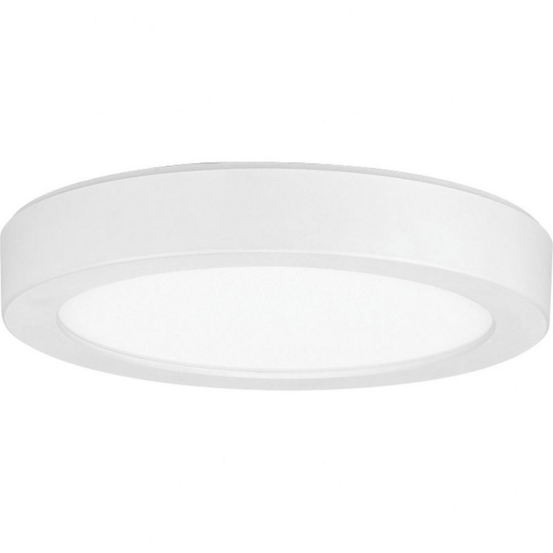 7-Inch White Glass LED Surface Mount Light