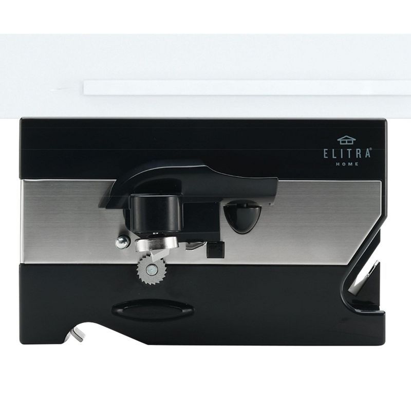 Black Stainless Steel 3-in-1 Under Cabinet Electric Can Opener