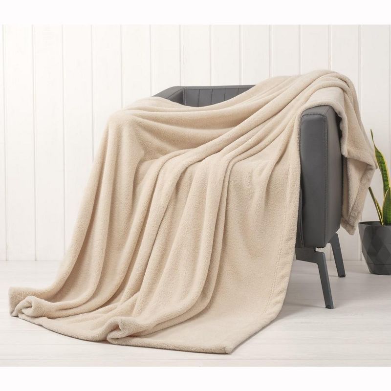 Taupe Twin Size Ultra Soft Fleece Blanket