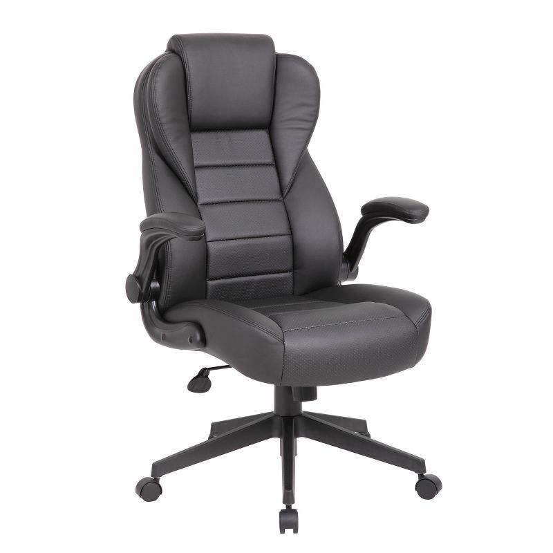 Elegant High Back Black LeatherPlus Executive Swivel Chair