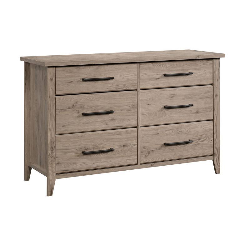 Laurel Oak Double Dresser with Extra Deep Horizontal Drawers