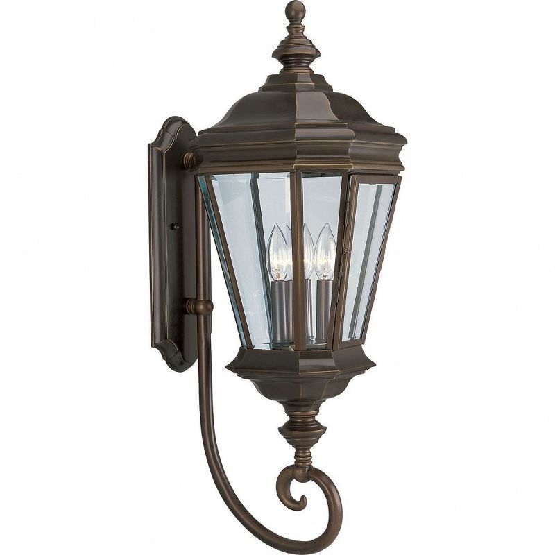 Crawford Oil Rubbed Bronze 3-Light Outdoor Wall Lantern