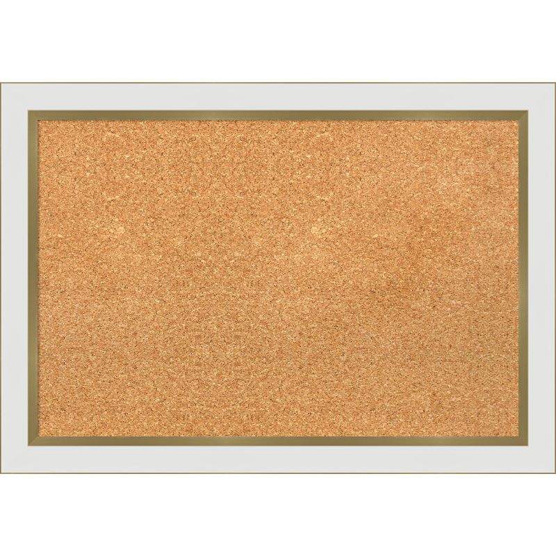 Eva Ombre Gold Narrow Framed Natural Cork Bulletin Board