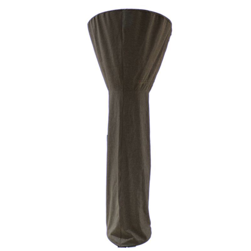 Tan Weather-Resistant Tall Patio Heater Cover with Zipper