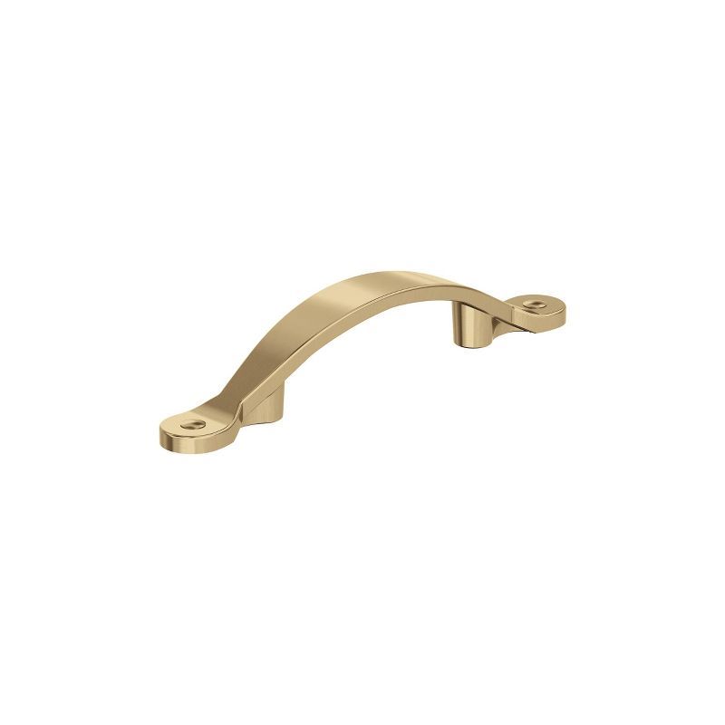 Champagne Bronze 3-inch Arch Cabinet Pull with Mounting Hardware