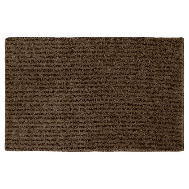 Sheridan Chocolate Plush Washable Nylon Bath Rug