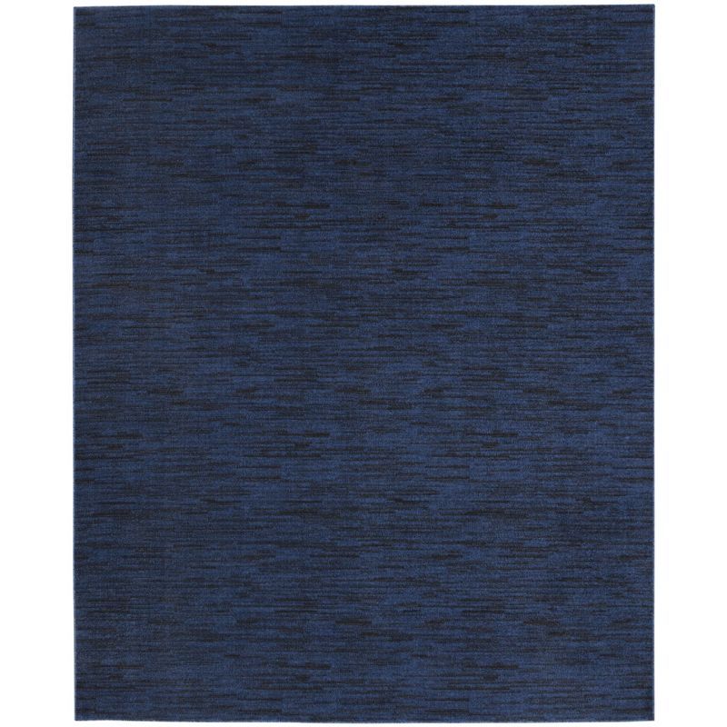 Midnight Blue Synthetic 10' x 14' Easy-Care Area Rug