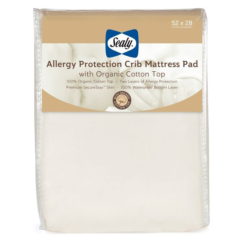 Organic Cotton Top Waterproof Crib Mattress Pad