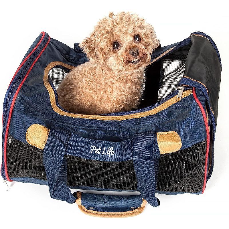 Medium Blue Airline Approved Soft Sided Pet Carrier