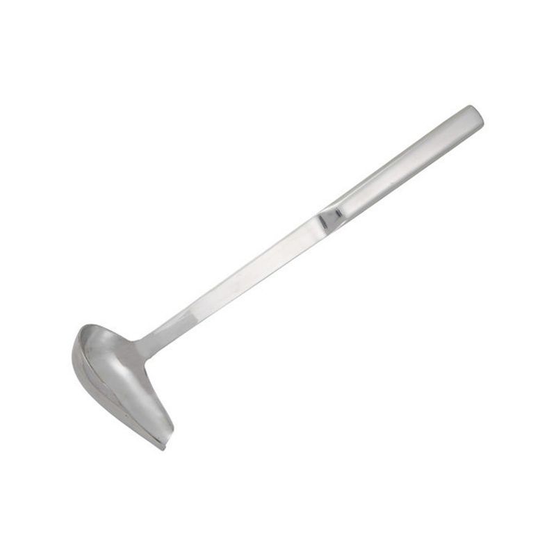 Winco 2 Oz Silver Stainless Steel Spout Ladle