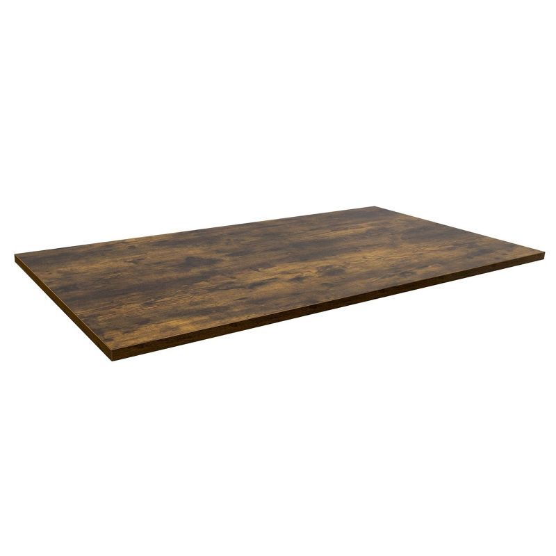 Mount-It! 55" Dark Brown Oak Wood Tabletop