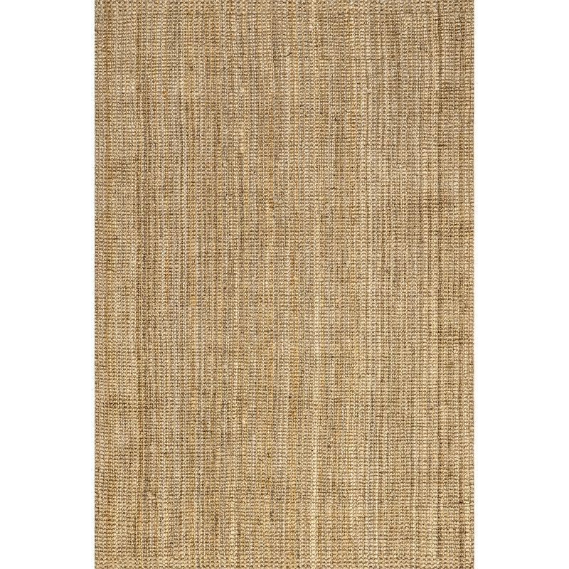 Kiwa Natural Jute 6' x 9' Handwoven Farmhouse Area Rug