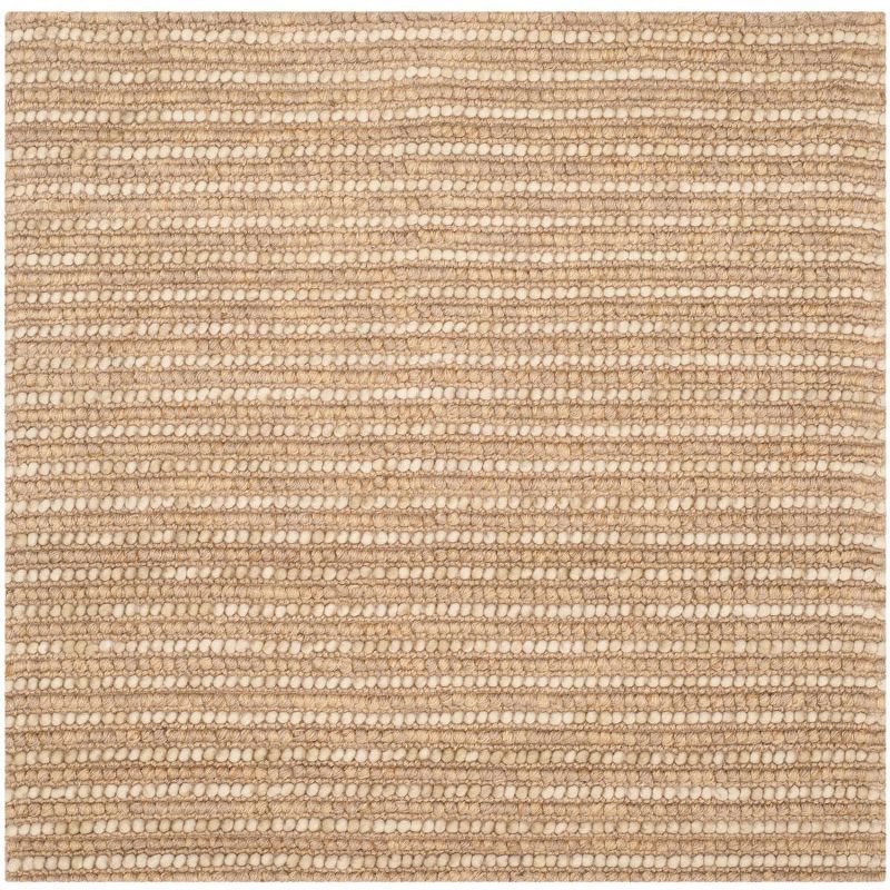 Bohemian Chic Hand-Knotted Wool Blend Square Area Rug