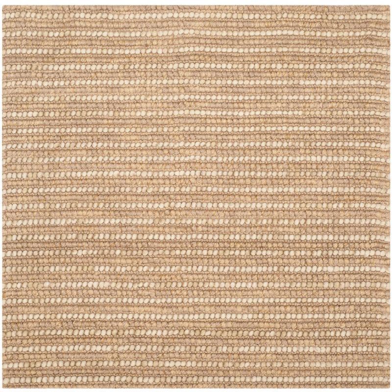 Bohemian Chic Hand-Knotted Wool Blend Square Area Rug