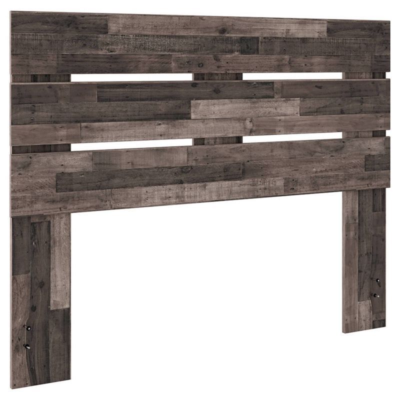 Neilsville Multi Gray Wood Queen Panel Headboard