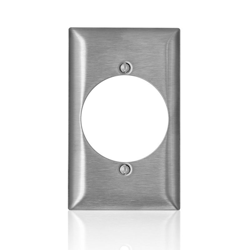 Leviton Stainless Steel Single Outlet Wall Plate