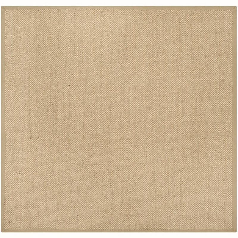 Safavieh 4' Square Maize and Linen Natural Fiber Area Rug