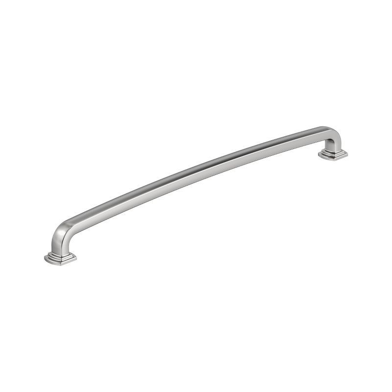 Polished Chrome 12-5/8" Modern Industrial Bar Pull