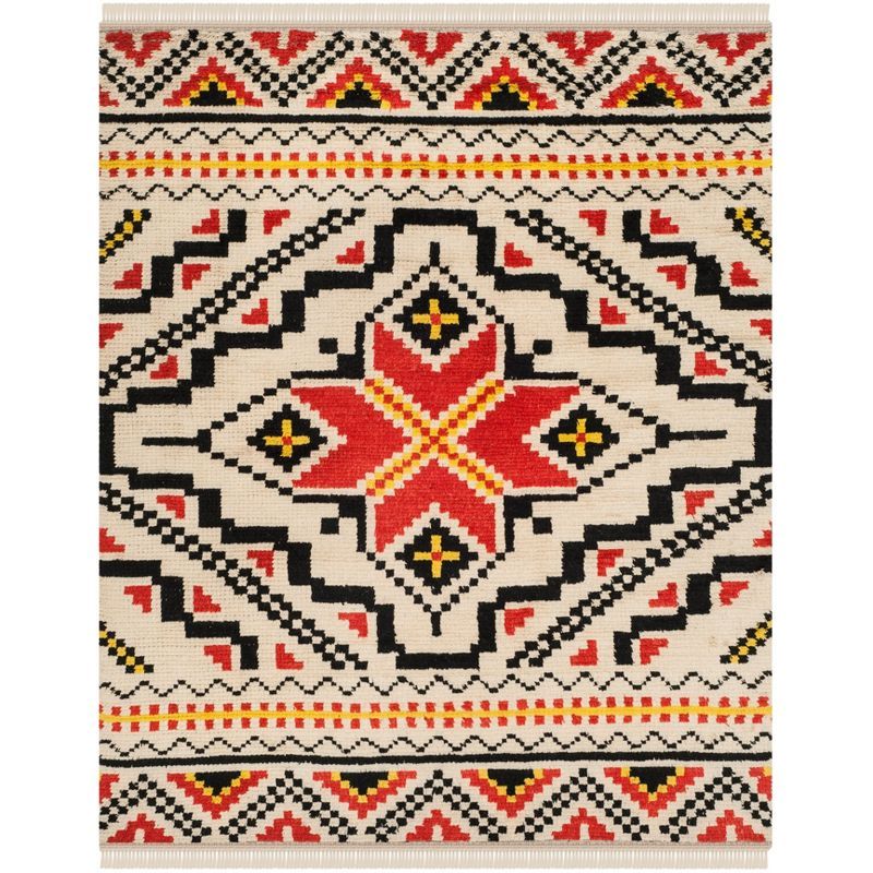 Kenya Multicolor Hand-Knotted Wool Area Rug 8' x 10'