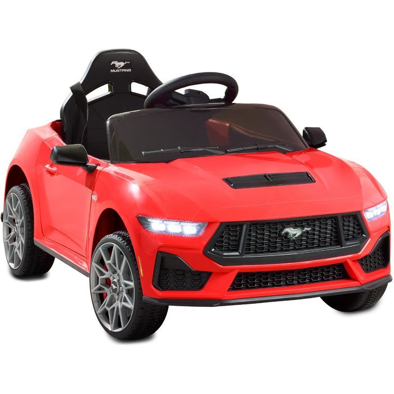 Kids Red 12V Electric Ride-On Car with Remote and LED Lights