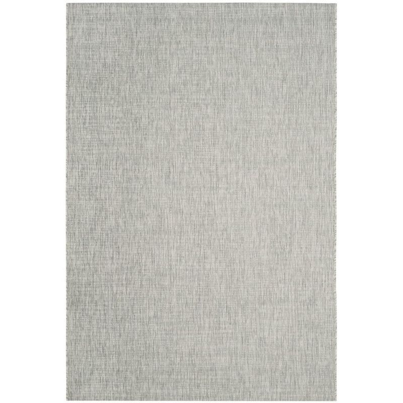 Courtyard Gray 47" Synthetic Flat Woven Indoor/Outdoor Rug