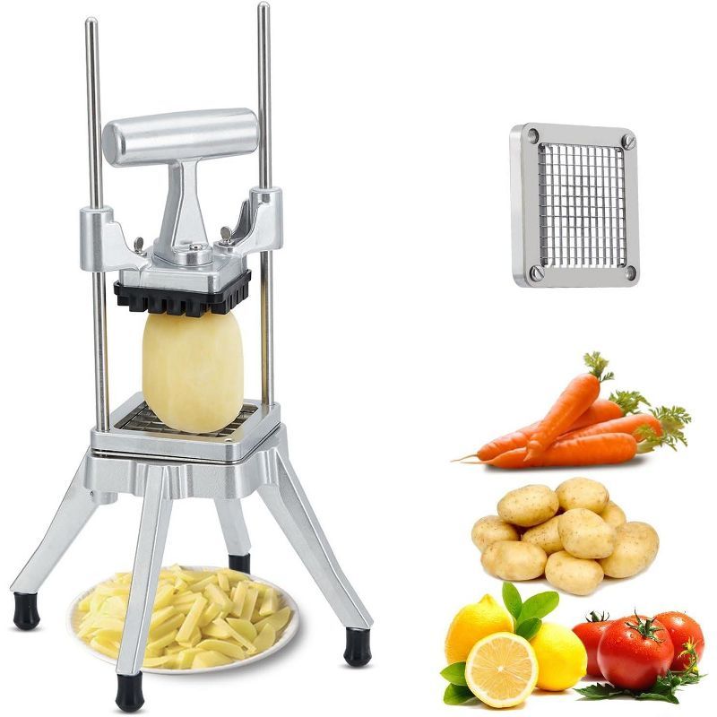 Commercial Stainless Steel and Aluminum Vegetable Chopper with 1/4" Blade