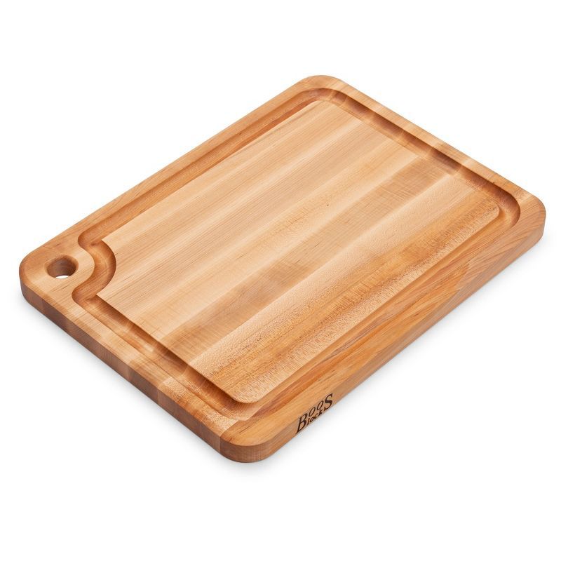 Large Maple Wood Reversible Cutting Board with Juice Groove