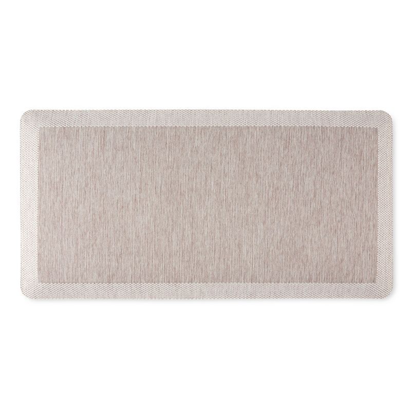 Mira Modern Heathered Beige Anti-Fatigue Kitchen Mat, 19.6"x39"