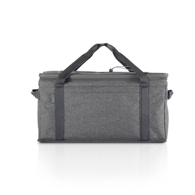 Heathered Gray 64-Can Collapsible Insulated Cooler Bag