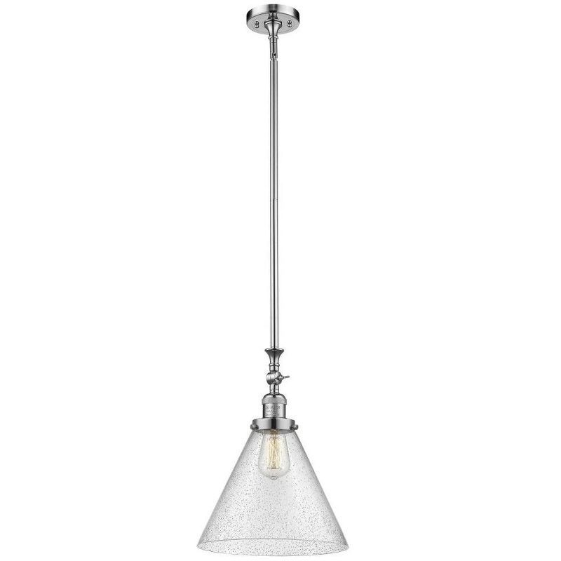 Polished Chrome Glass Mini Pendant Light