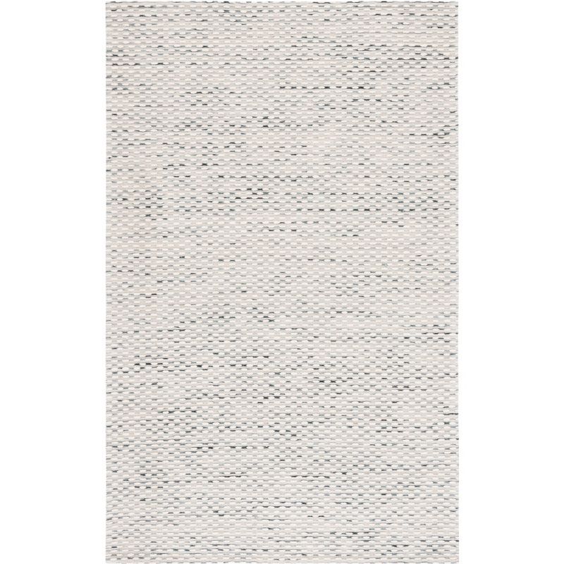 Marbella Beige and Blue Handwoven Wool Area Rug 3' x 5'