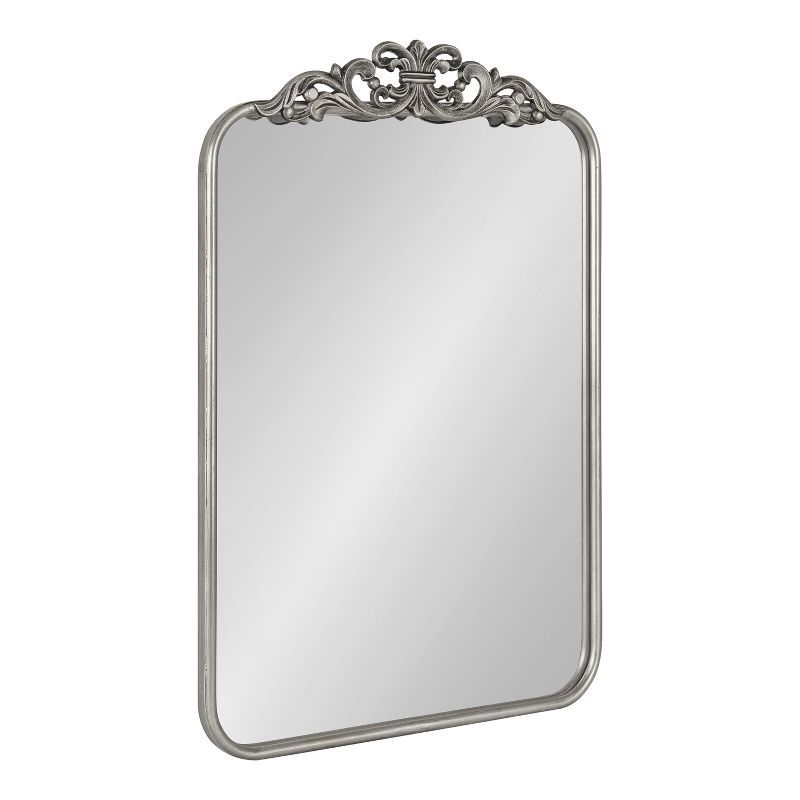 Laubry 30" x 20" Silver Ornate Rectangular Vanity Mirror