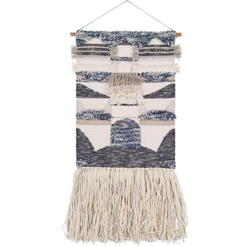 Edelschrott Navy and Cream Cotton Wall Hanging