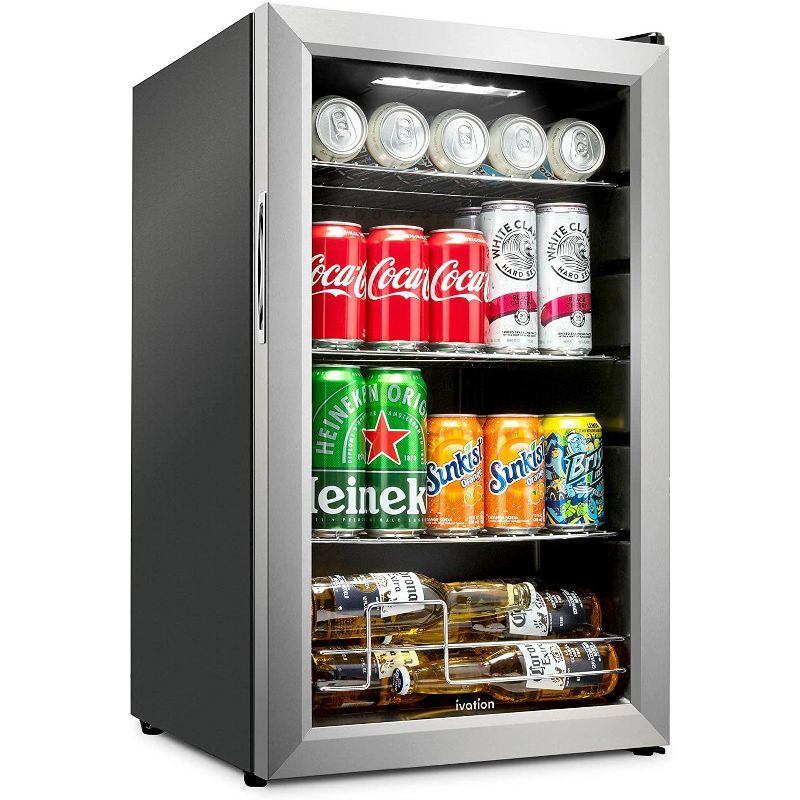 Compact Stainless Steel Smart Undercounter Beverage Refrigerator for RV