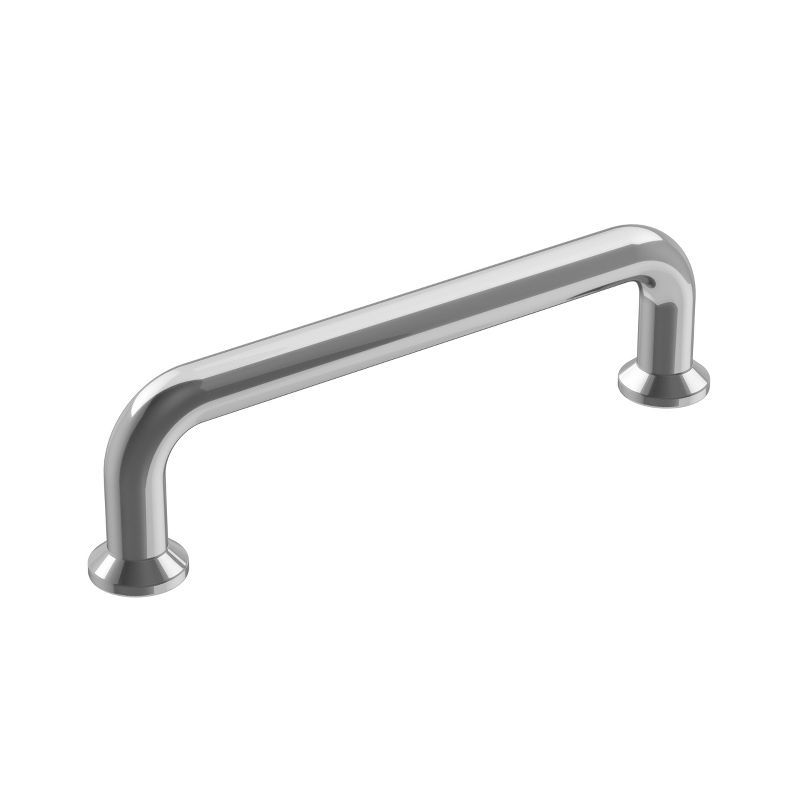 Polished Chrome Cabinet and Drawer Pull Bar with Mounting Hardware