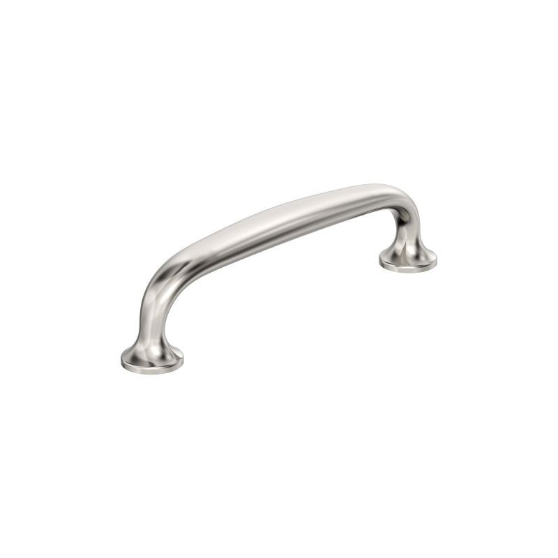 Polished Nickel 3-3/4 inch Modern Cabinet Bar Pull