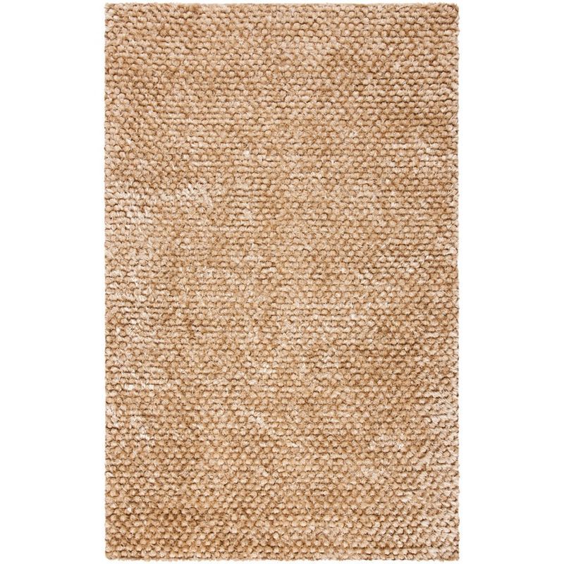 Provence Villa Luxe Taupe Cotton-Synthetic 5' x 8' Shag Area Rug