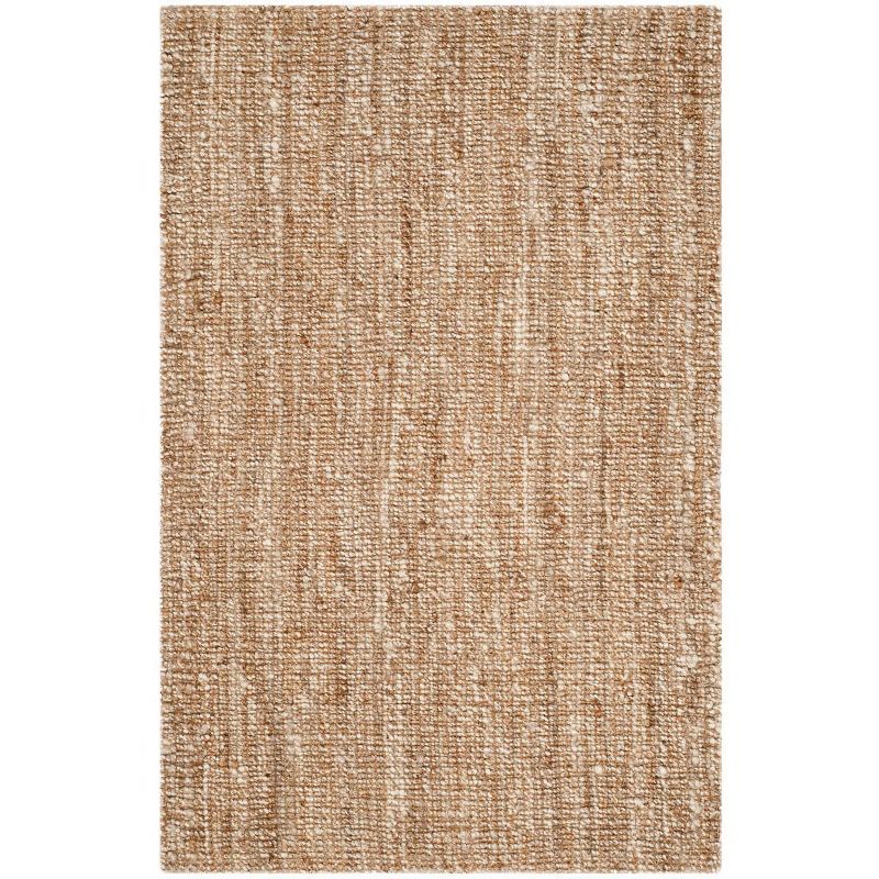 Natural Ivory Handwoven Wool Area Rug 4' x 6'