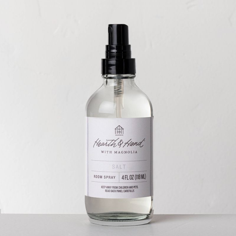 4 fl oz Clear Glass Salt Room Spray