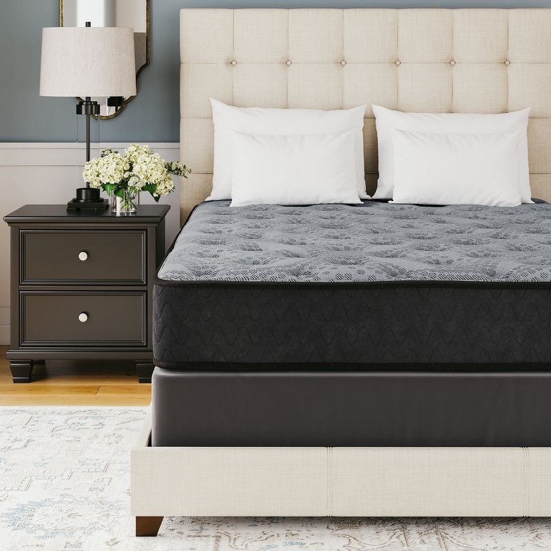 King Size Gray Innerspring Adjustable Bed Mattress