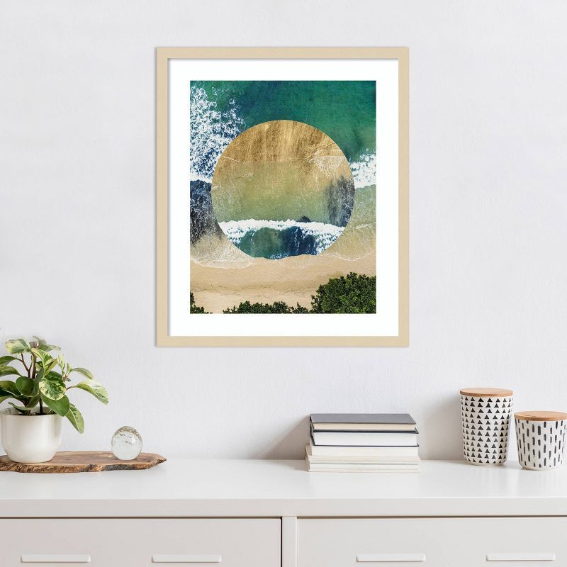 Breaking Shore IV Abstract Coastal Framed Wall Art Print