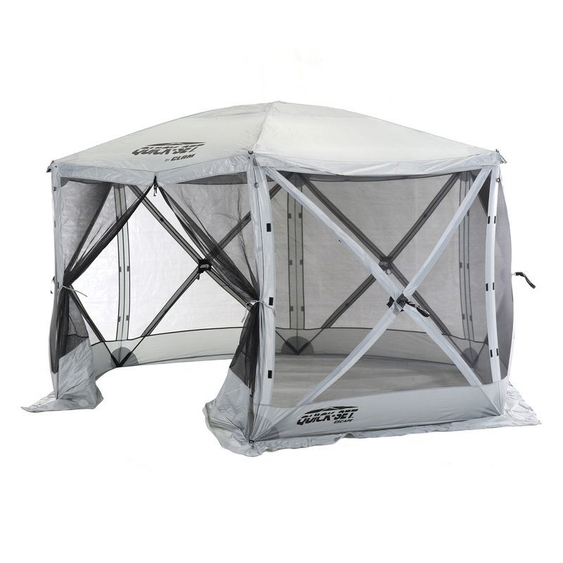 Gray Portable Outdoor Gazebo Canopy Shelter