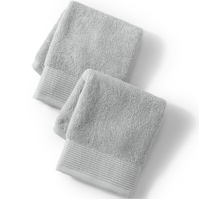 Gray Heavyweight Turkish Cotton 2-Piece Washcloth Set