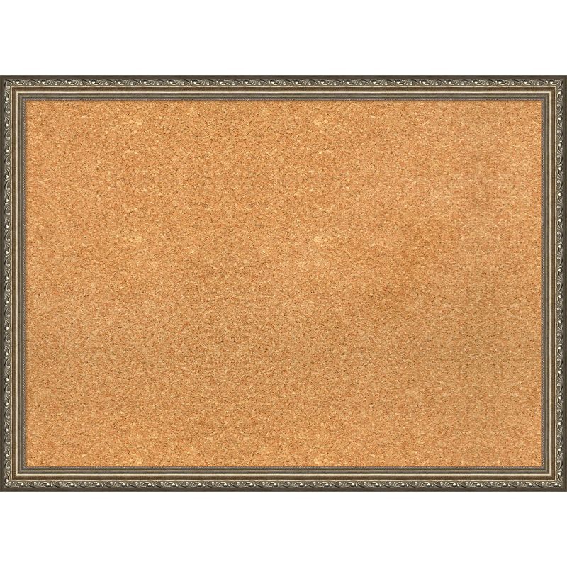 Parisian Silver 30" x 22" Wood Framed Corkboard