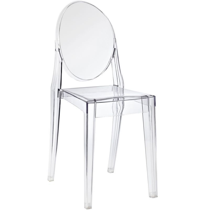 Casper Clear Transparent Plastic Side Chair