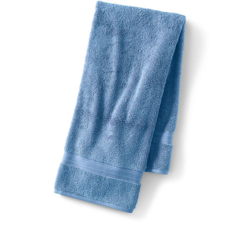 Blue Supima Cotton Dobby Weave Bath Towel