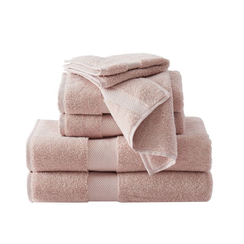 Blush Turkish Cotton 6-Piece Bath Towel Set