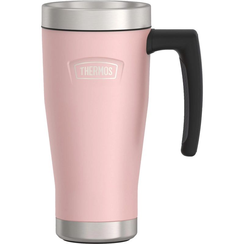 Sunset Pink Stainless Steel Insulated Travel Mug, 16oz