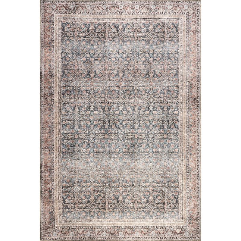 Hillstone Blue Rectangular Vintage Medallion Area Rug